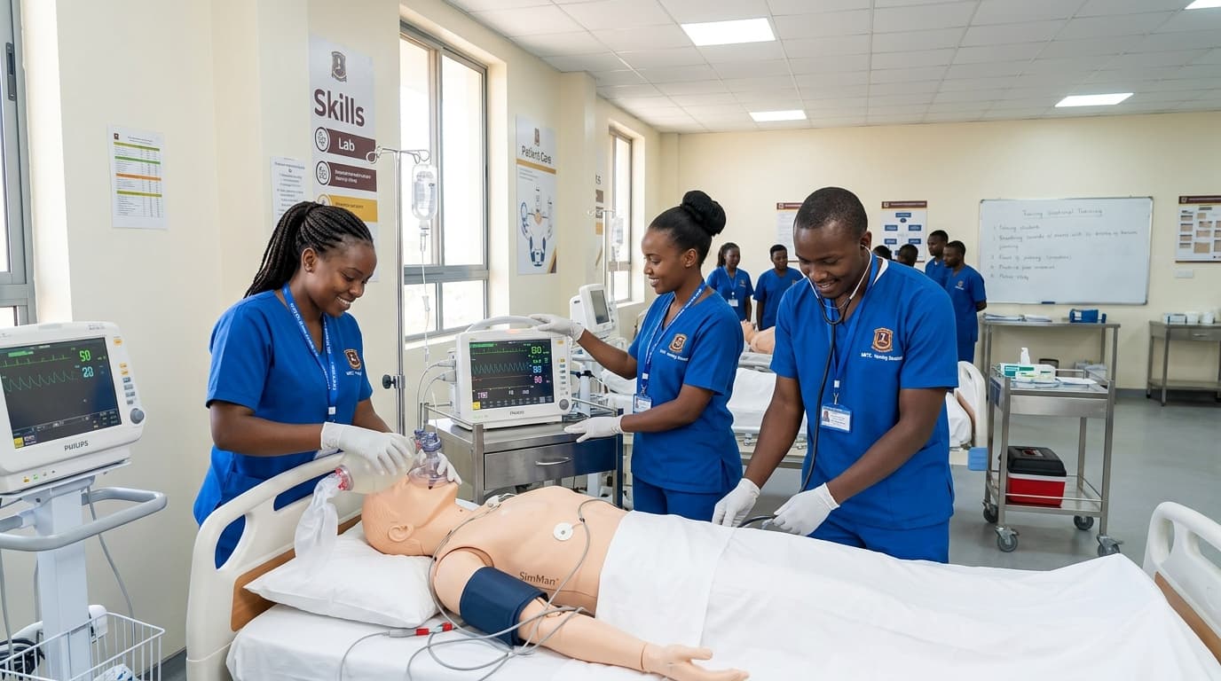 Students in the teaching lab